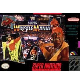 Super Nintendo WWF Super Wrestlemania (CiB, Damaged Box and Manual)
