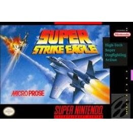 Super Nintendo Super Strike Eagle (CiB, Damaged Box, Includes Poster!)