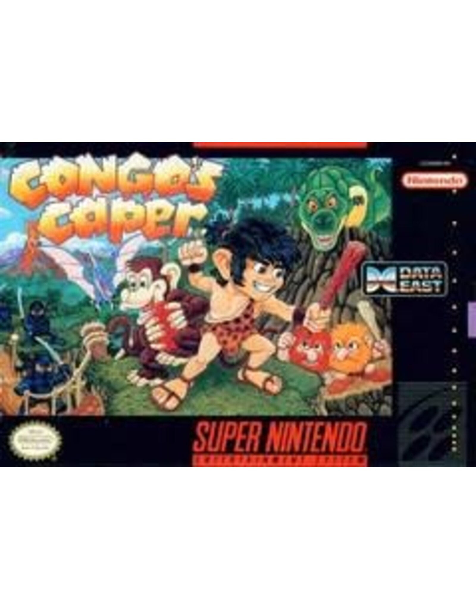 Super Nintendo Congo's Caper (Minor Damaged Box, No Manual, Damaged Cart Back Label)