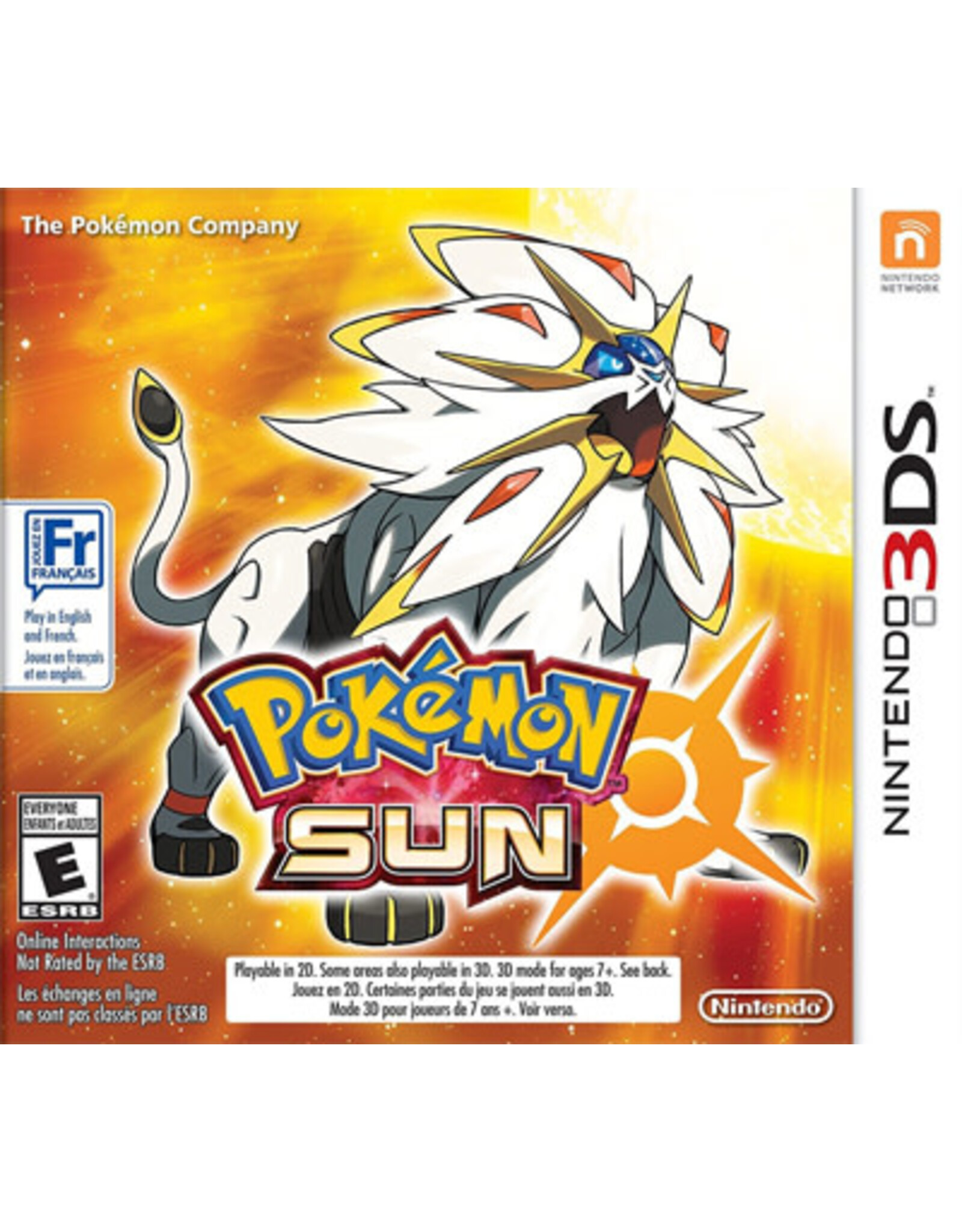 Nintendo 3DS Pokemon Sun (Cart Only)
