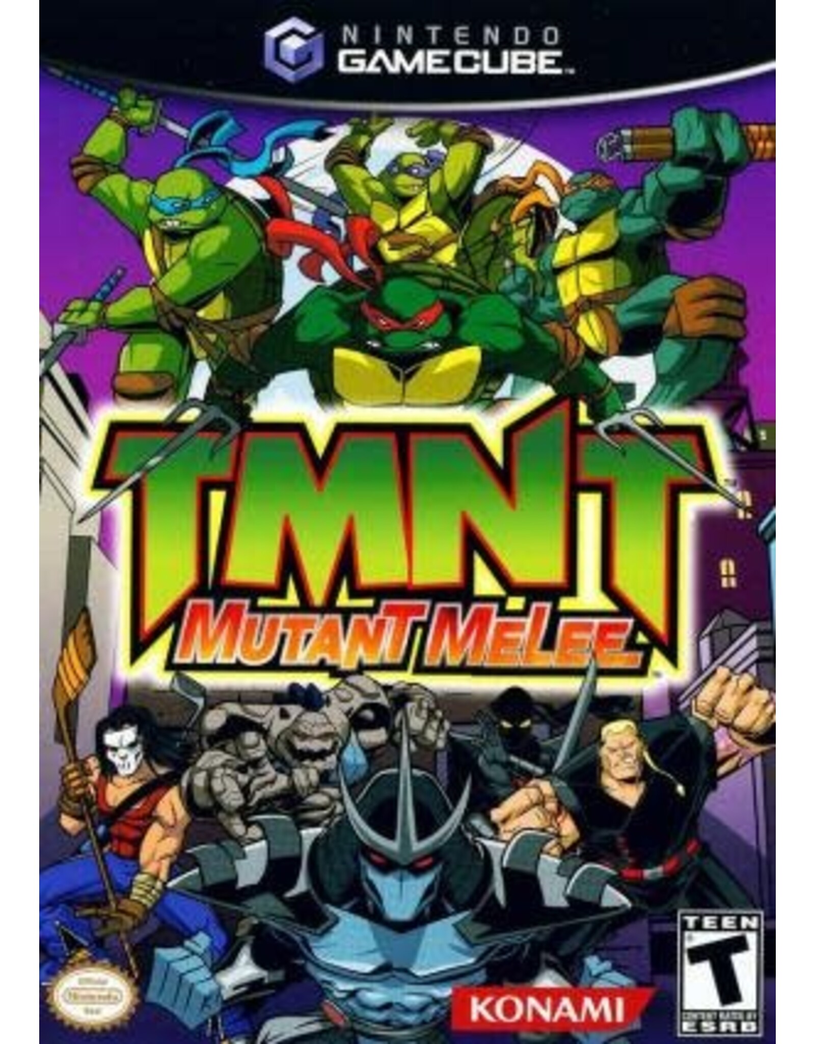 Gamecube TMNT Mutant Melee (Disc Only, Sticker on Disc)