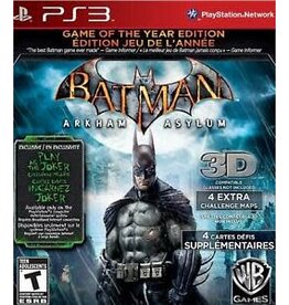 Playstation 3 Batman: Arkham Asylum Game of the Year Edition - Greatest Hits (Used, Cosmetic Damage)