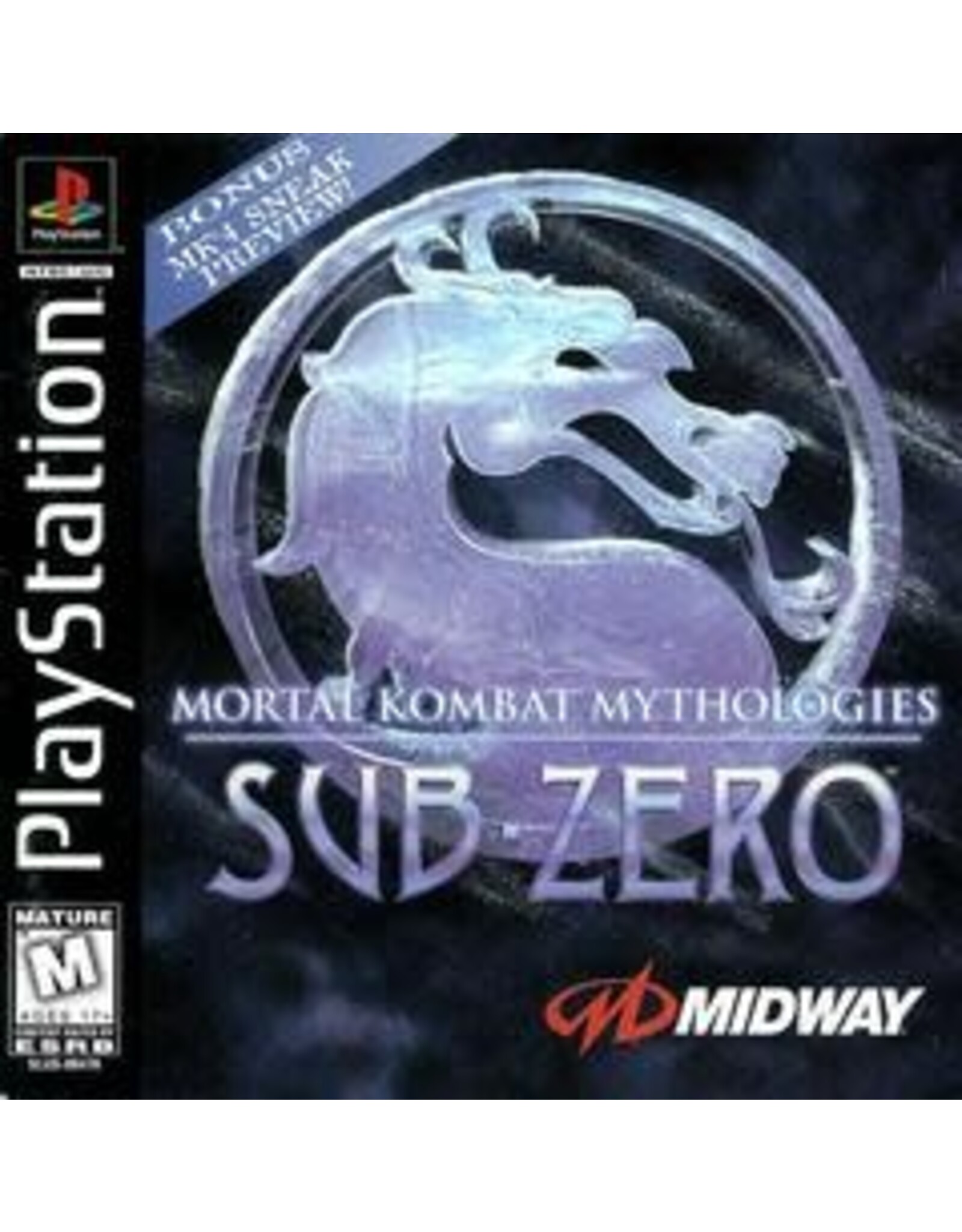 Playstation Mortal Kombat Mythologies: Sub-Zero (CiB, Stickers on Disc)