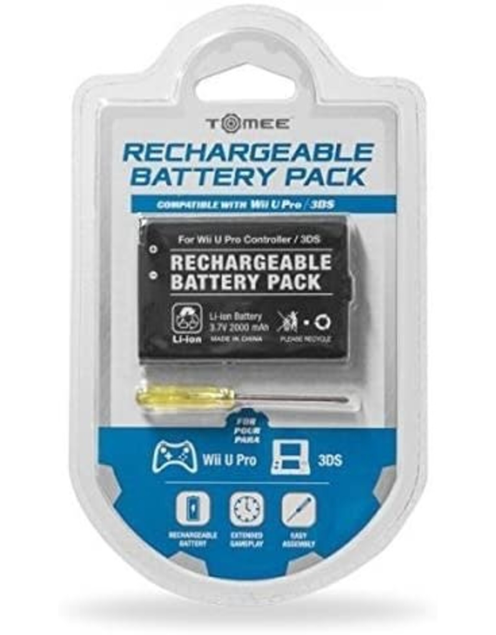 Nintendo DS Nintendo 3DS Wii U Pro Controller Replacement Battery - Tomee (Brand New)