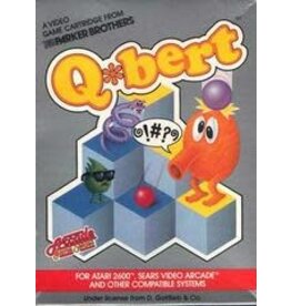 Atari 2600 Q Bert (Parker Brothers, CiB, Rough Box & Cart Label)