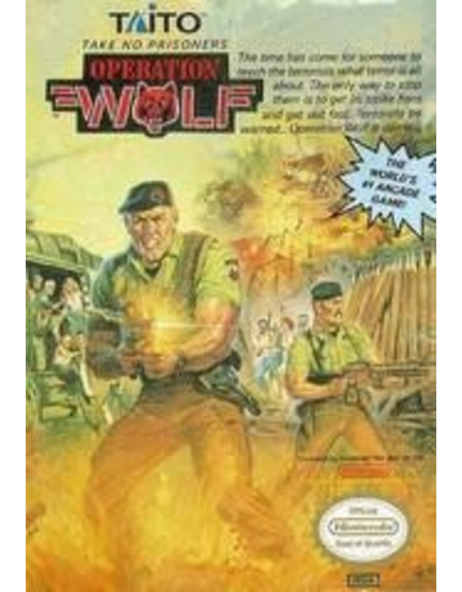 NES Operation Wolf (CiB, Damaged Box)