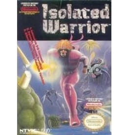 NES Isolated Warrior (Boxed, No Manual, Heavily Damaged Box, Lightly Damaged Label, Rental Instruction Sticker on Box)