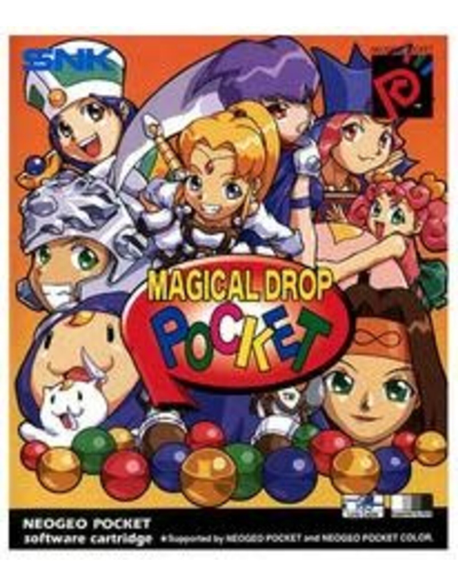 Neo Geo Pocket Color Magical Drop Pocket (Cart Only, Damaged Label, PAL Import)