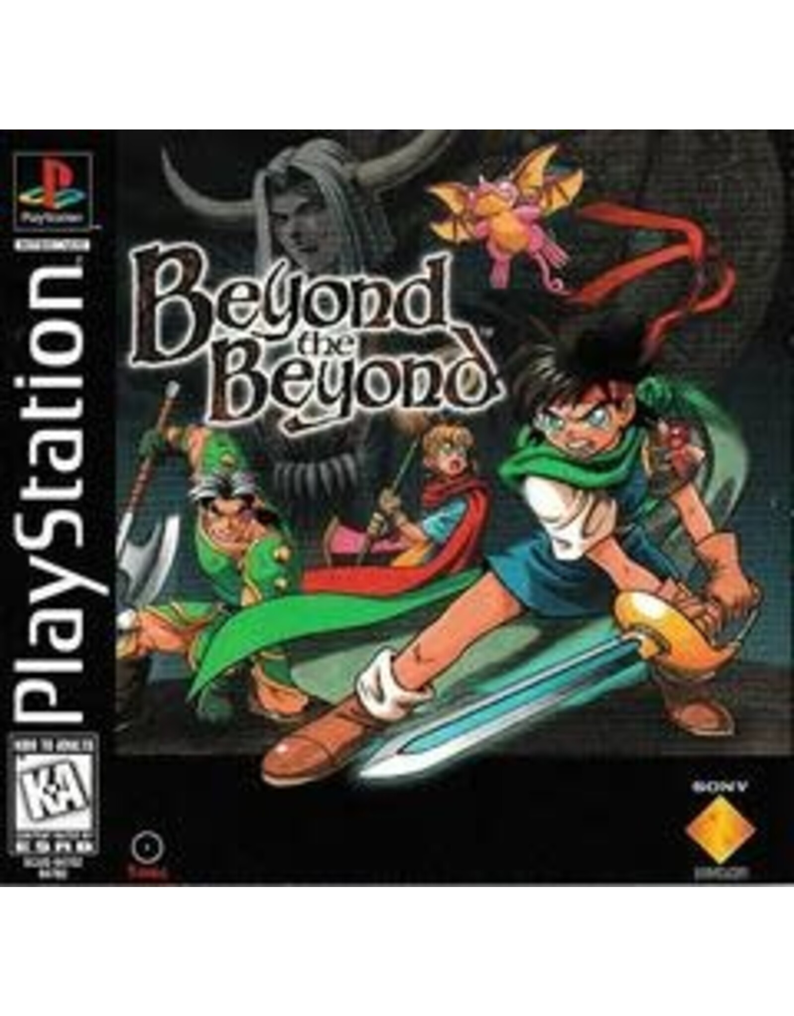 Playstation Beyond the Beyond (CiB, Severely Damaged Manual, Stickers on Disc)