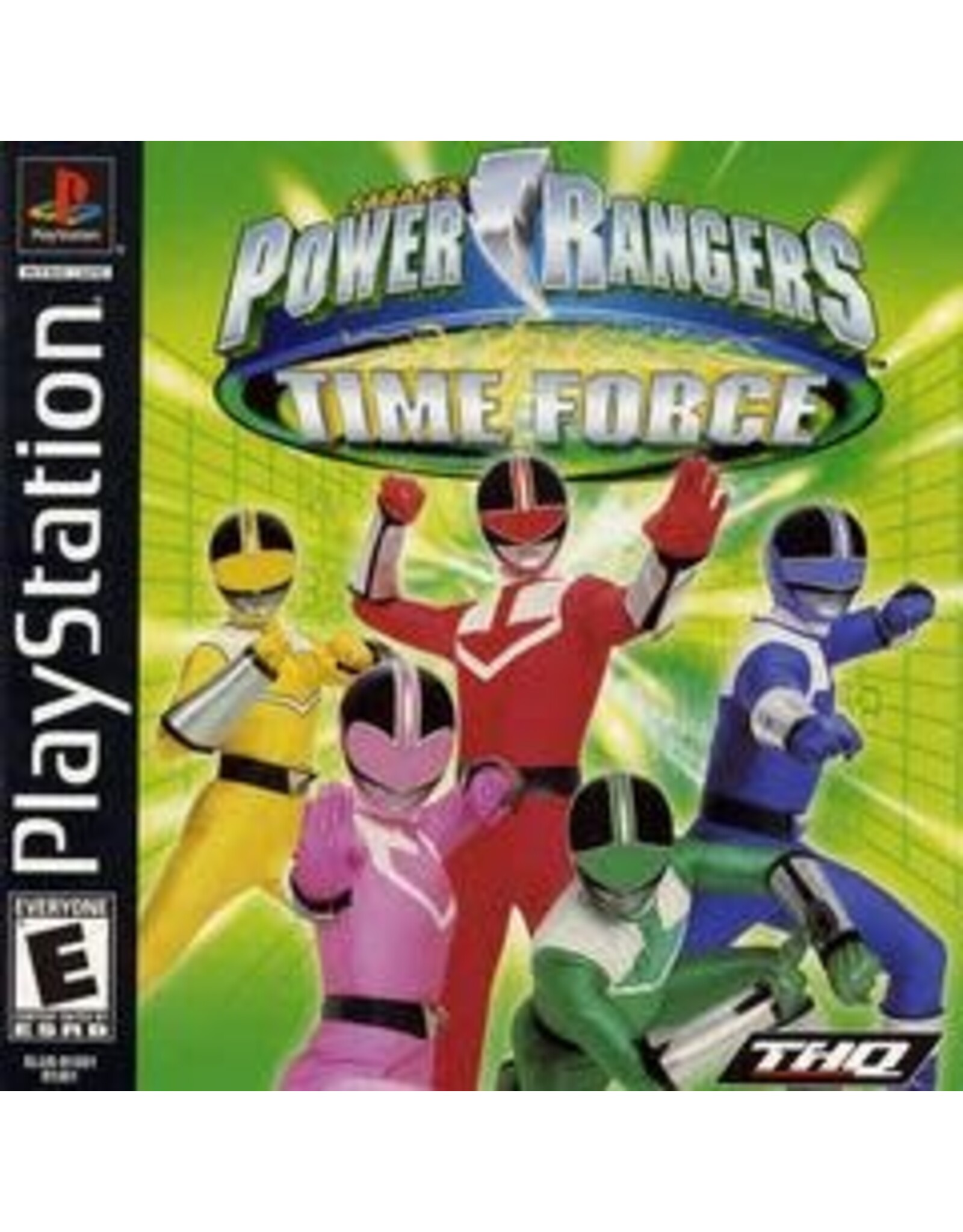Playstation Power Rangers Time Force (Brand New, Crack in Jewel Case Cover)