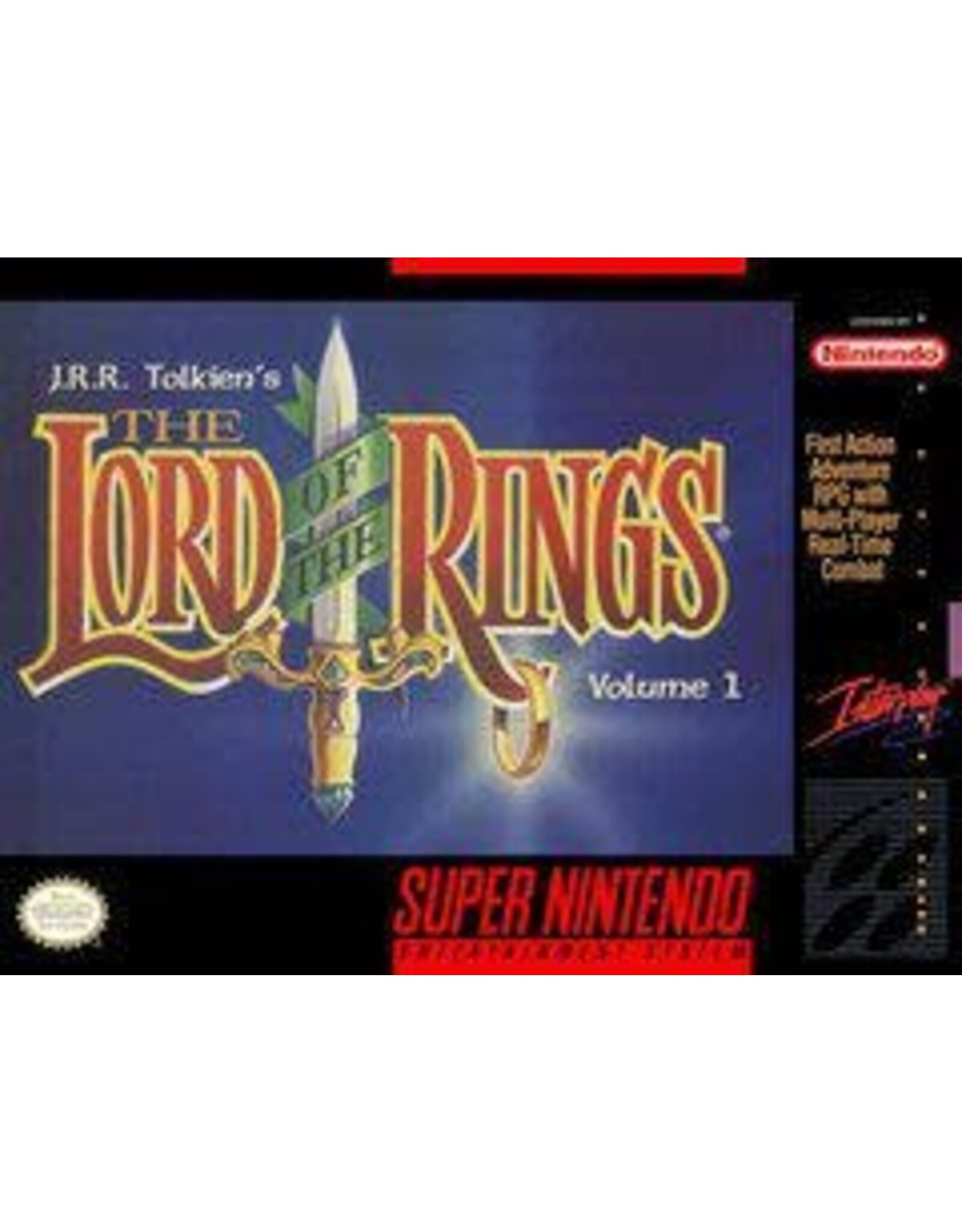 Super Nintendo Lord of the Rings (Cart Only, Damaged Cart)