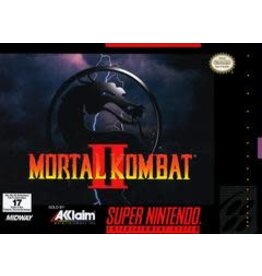 Super Nintendo Mortal Kombat II (Boxed with Damaged Poster, No Manual, Lightly Damaged Box)