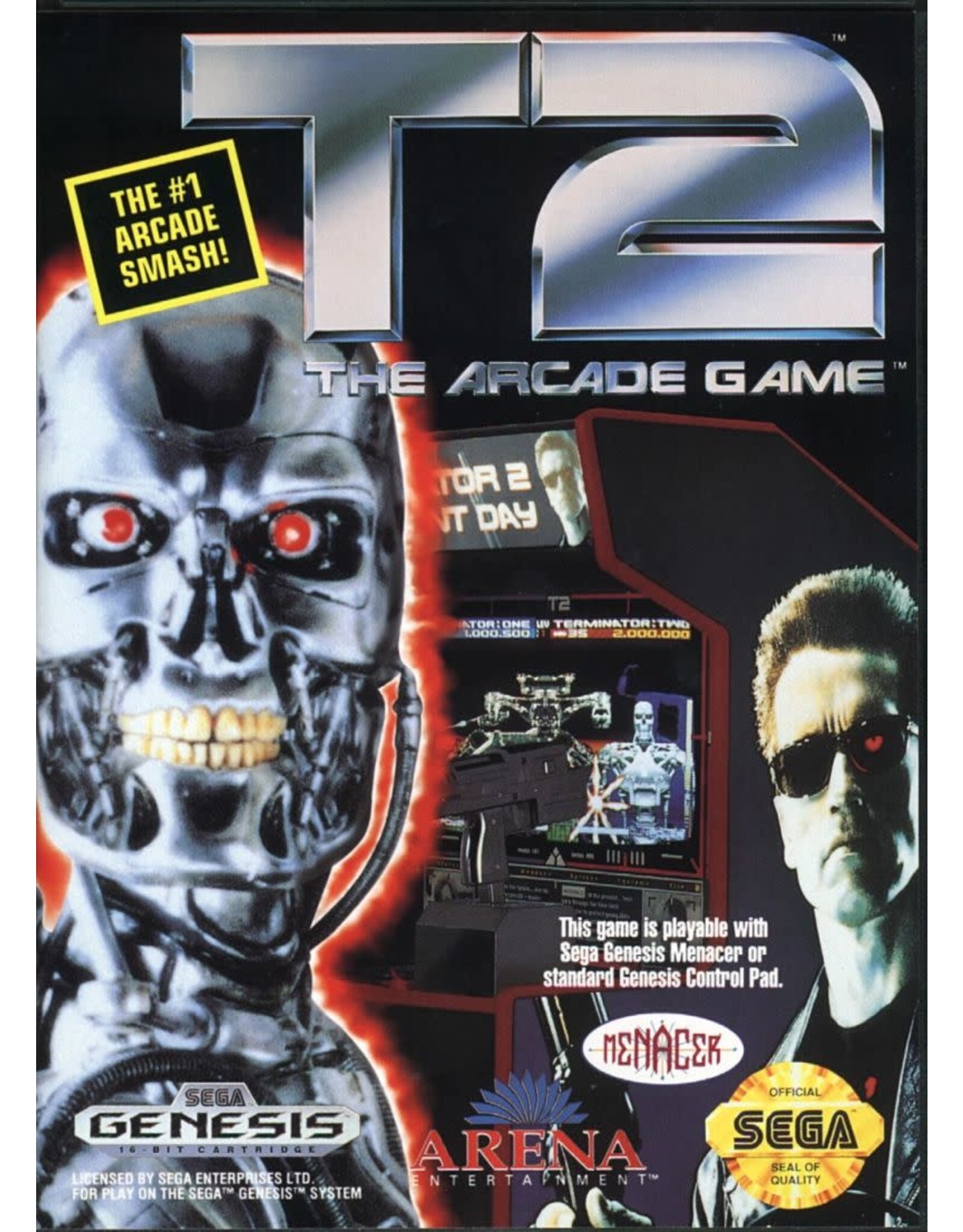 Sega Genesis T2 The Arcade Game (No Manual)
