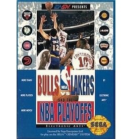 Sega Genesis Bulls vs Lakers and the NBA Playoffs (Cart Only, Damaged Label)