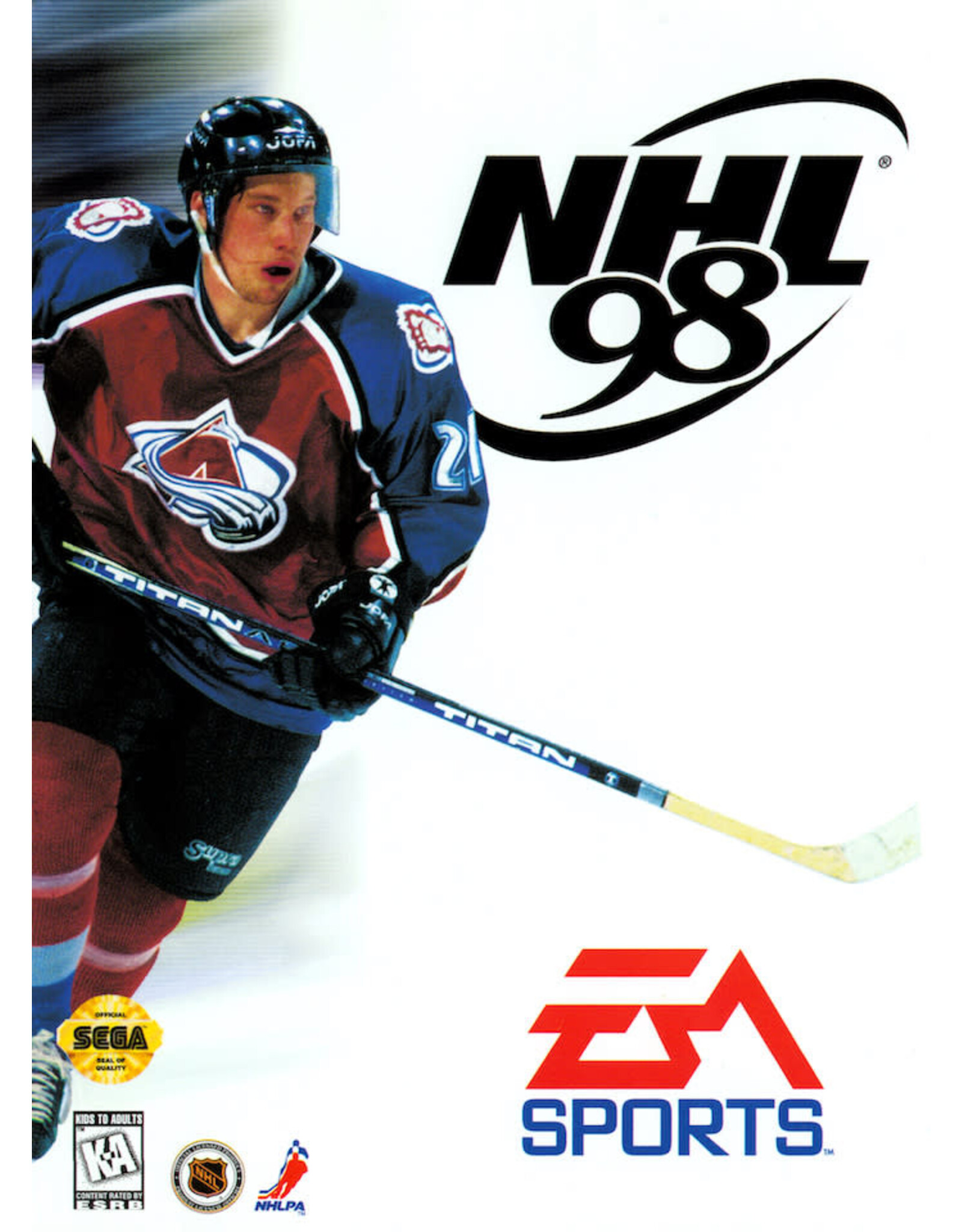 Sega Genesis NHL 98 (Cart Only, Damaged Label)