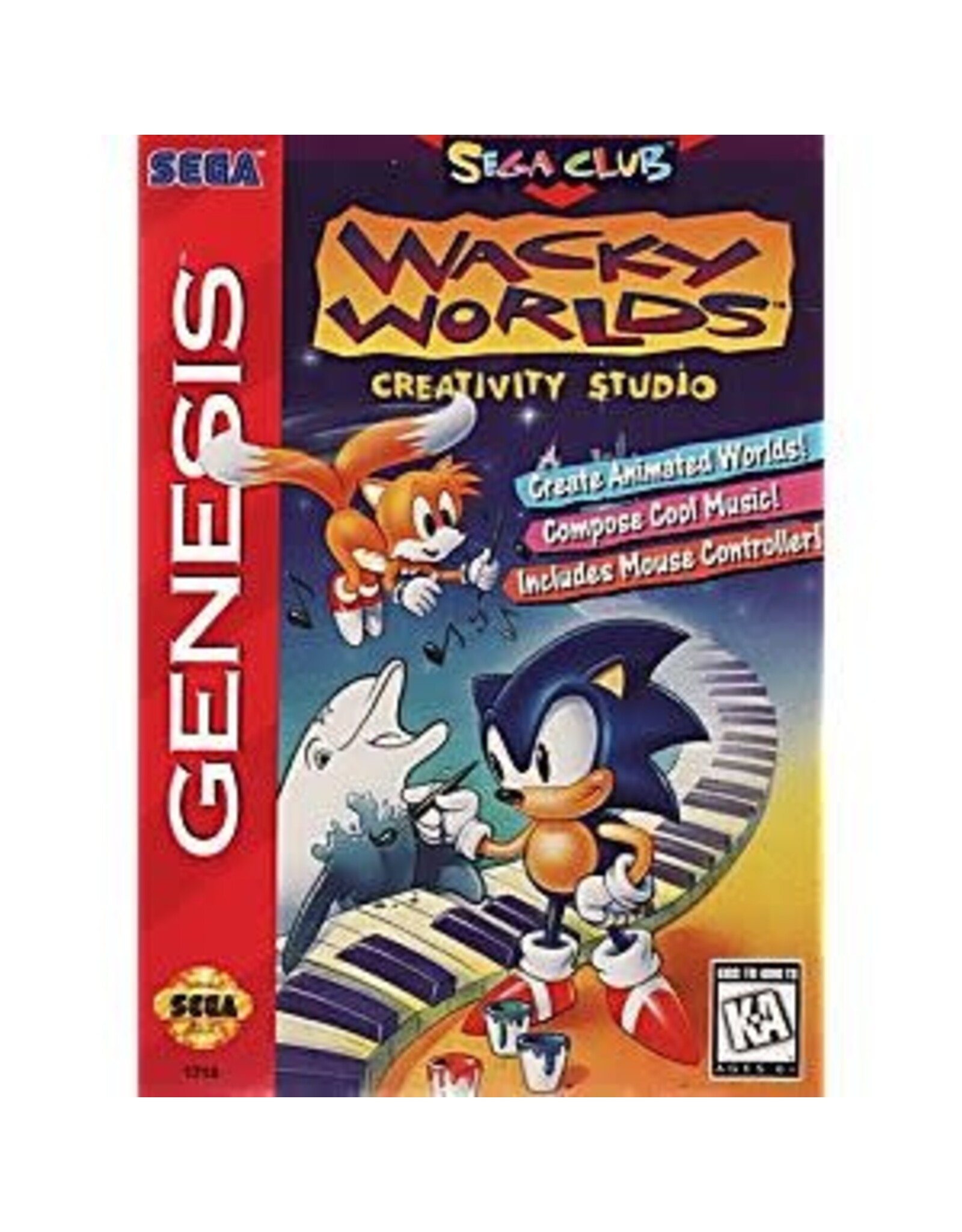 Sega Genesis Wacky Worlds Creativity Studio (Cart Only)