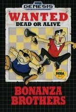 Sega Genesis Bonanza Brothers (Cart Only, Damaged Label)