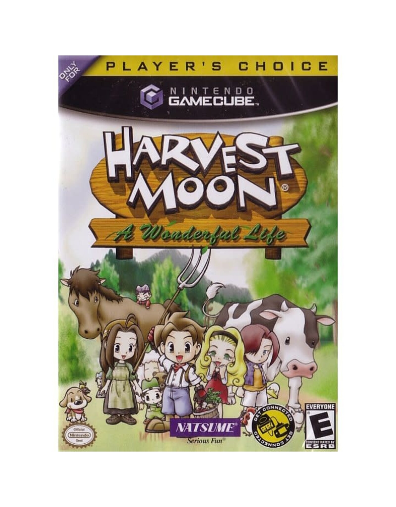 Gamecube Harvest Moon A Wonderful Life (Player's Choice, Brand New, Stickers on Shrinkwrap)