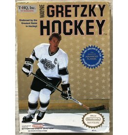 NES Wayne Gretzky Hockey (CiB, White Jersey Variant, Damaged Box)
