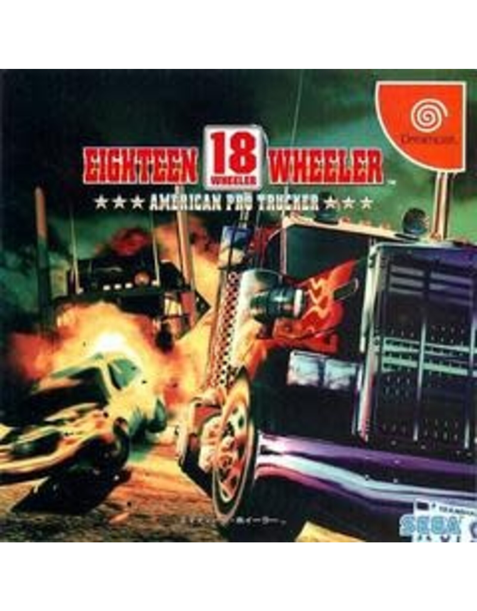Sega Dreamcast Eighteen Wheeler - American Pro Trucker (CiB, Missing Obi Strip, JP Import)