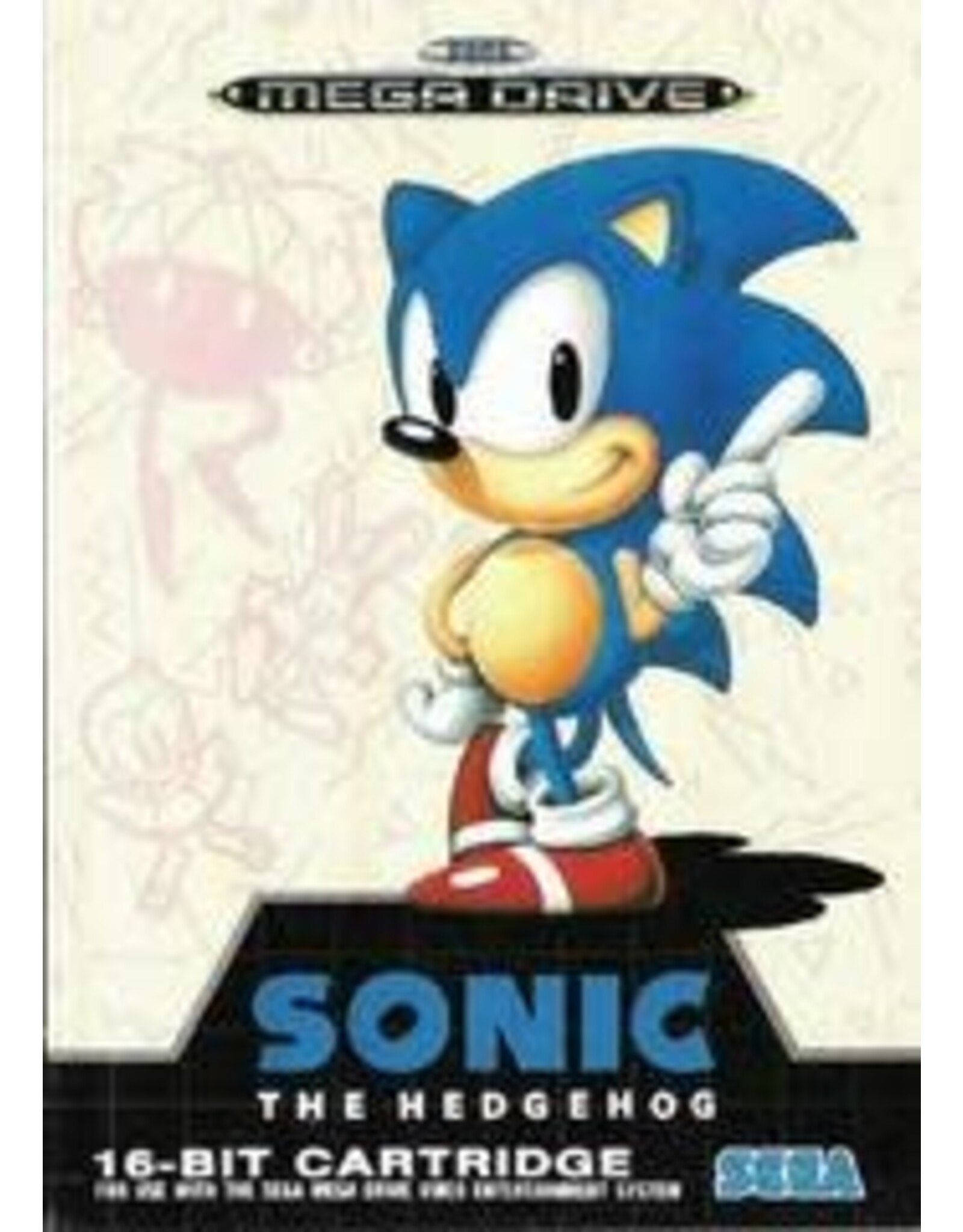 Sega Mega Drive Sonic The Hedgehog (CiB)