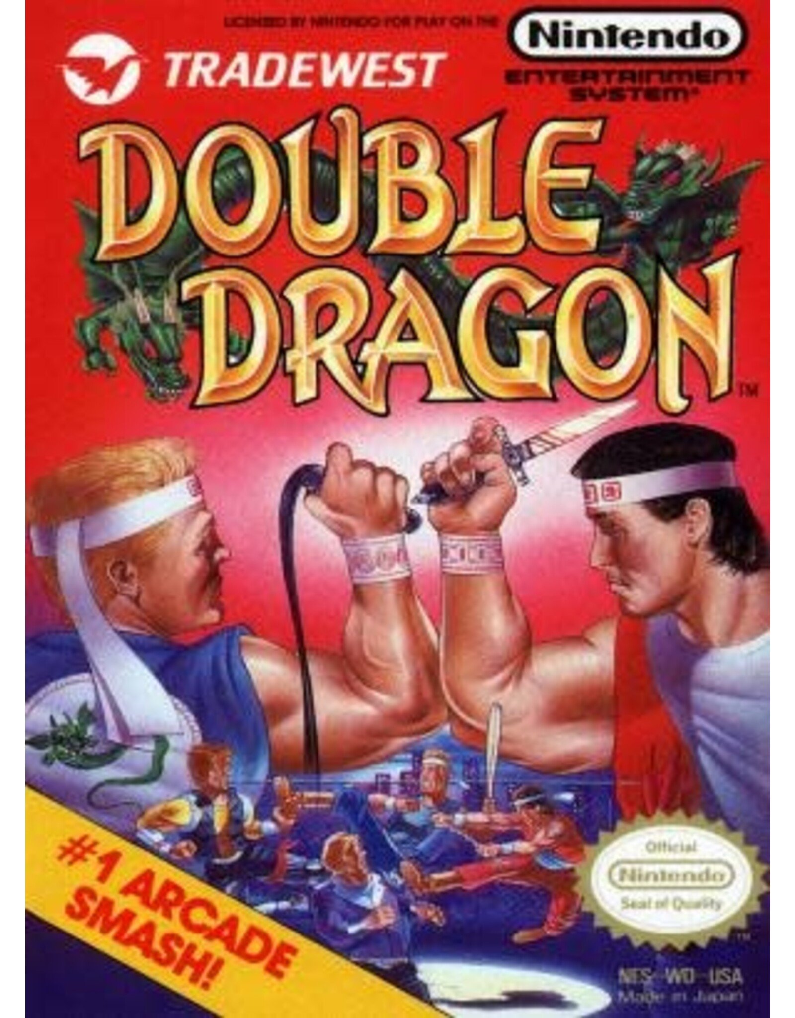 NES Double Dragon (Used, Cart Only, Cosmetic Damage)