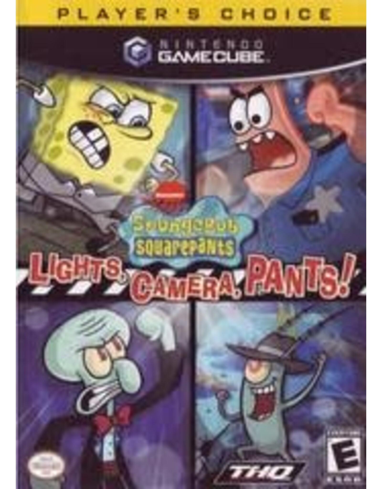 Gamecube SpongeBob SquarePants Lights Camera Pants (Player's Choice, CiB)
