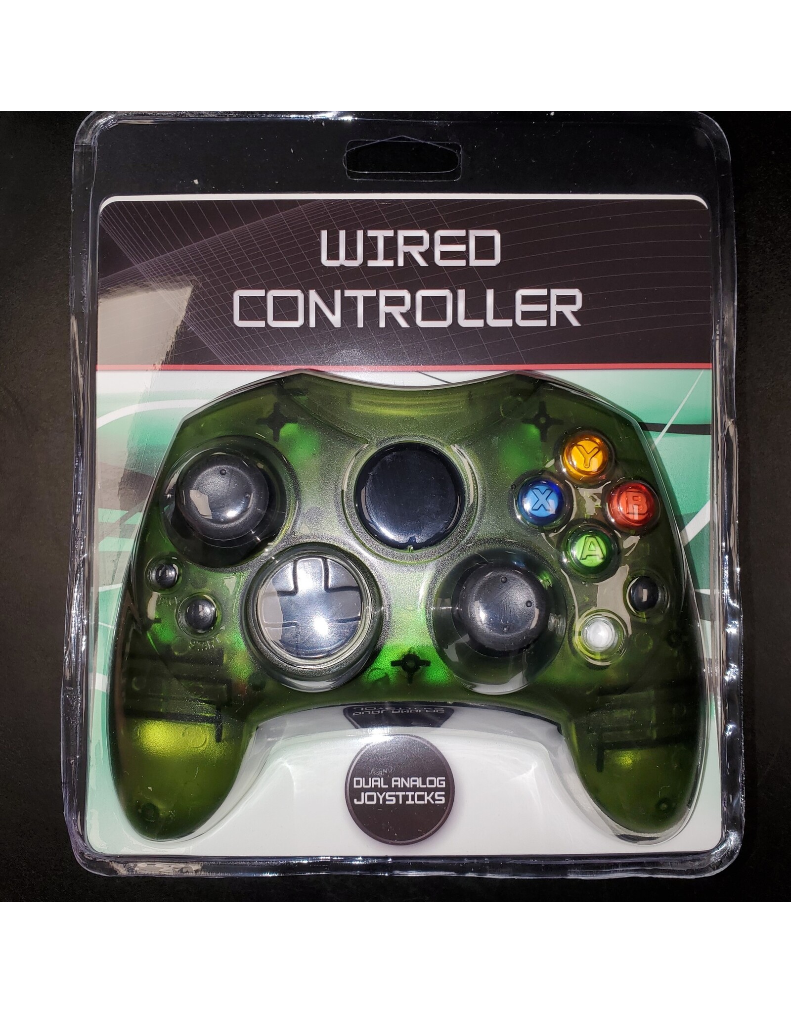 Xbox XBox Wired S-Type Controller Green (3rd Party, Brand New)
