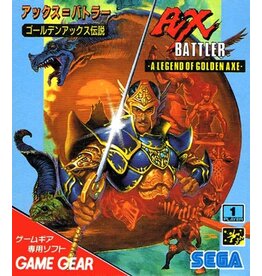 Sega Game Gear Ax Battler: A Legend of Golden Axe (Boxed, No Manual, Heavily Damaged Box, JP Import)