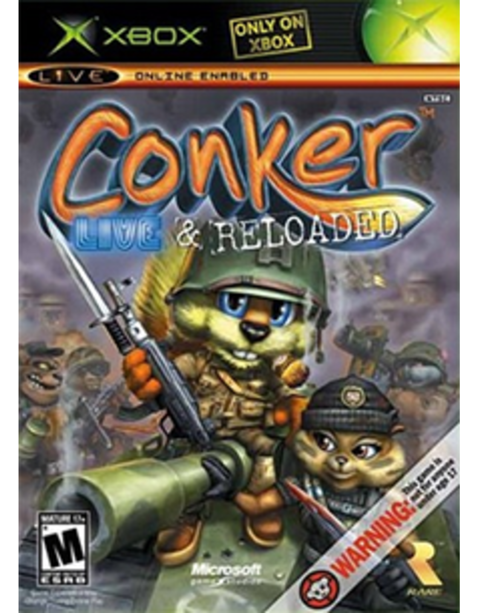 Xbox Conker Live and Reloaded (CiB, Sticker on Manual)