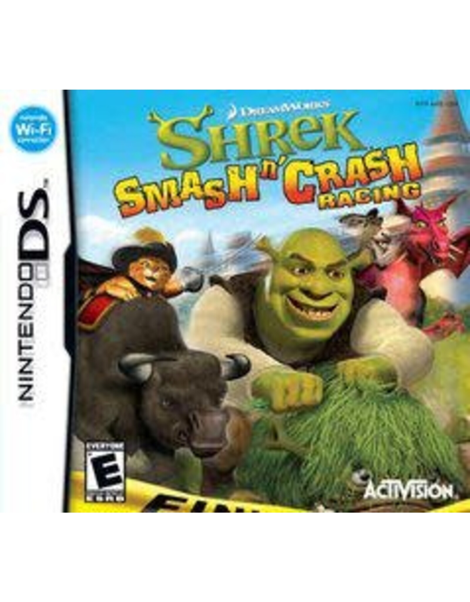 Nintendo DS Shrek Smash and Crash Racing (Cart Only, Damaged Label)