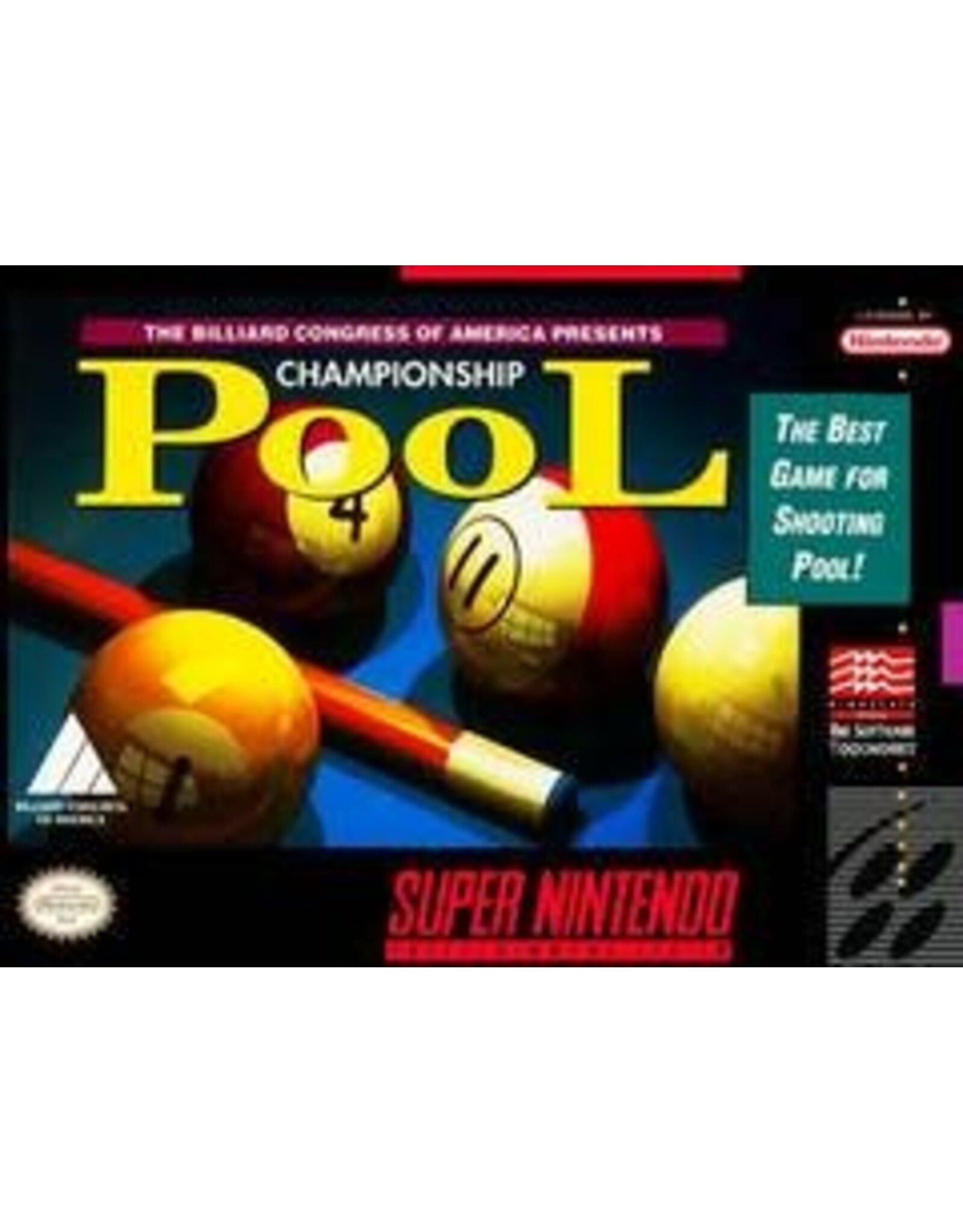 Super Nintendo Championship Pool (Boxed, No Manual, Damaged Box)