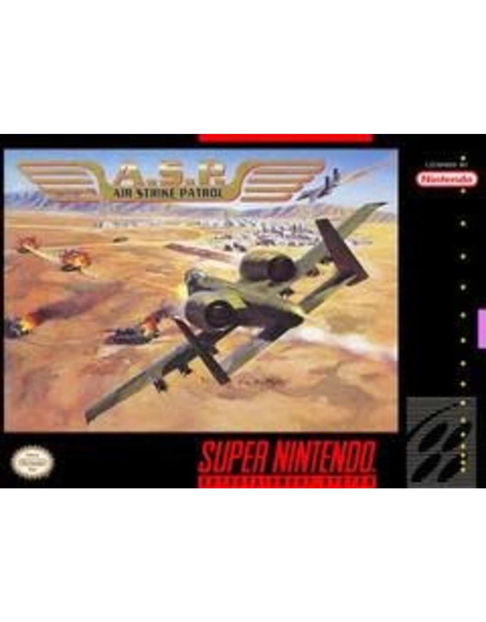Super Nintendo A.S.P. Air Strike Patrol (CiB, Damaged Manual)