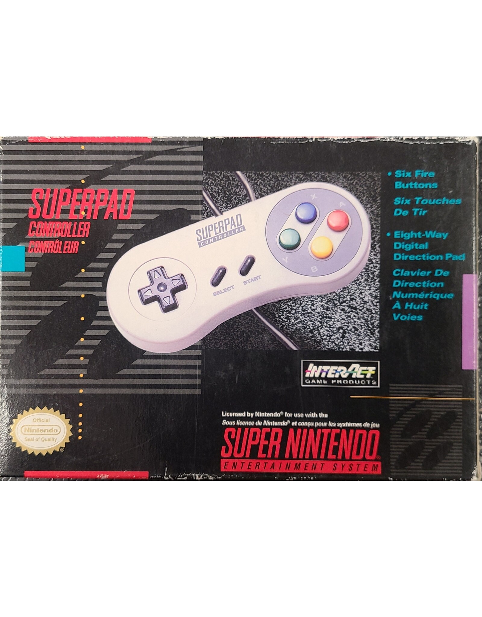 Super Nintendo SNES Super Nintendo Superpad Controller (CiB, Damaged Box)