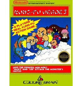 NES Kung Fu Heroes (Cart Only, Damaged Back Label)