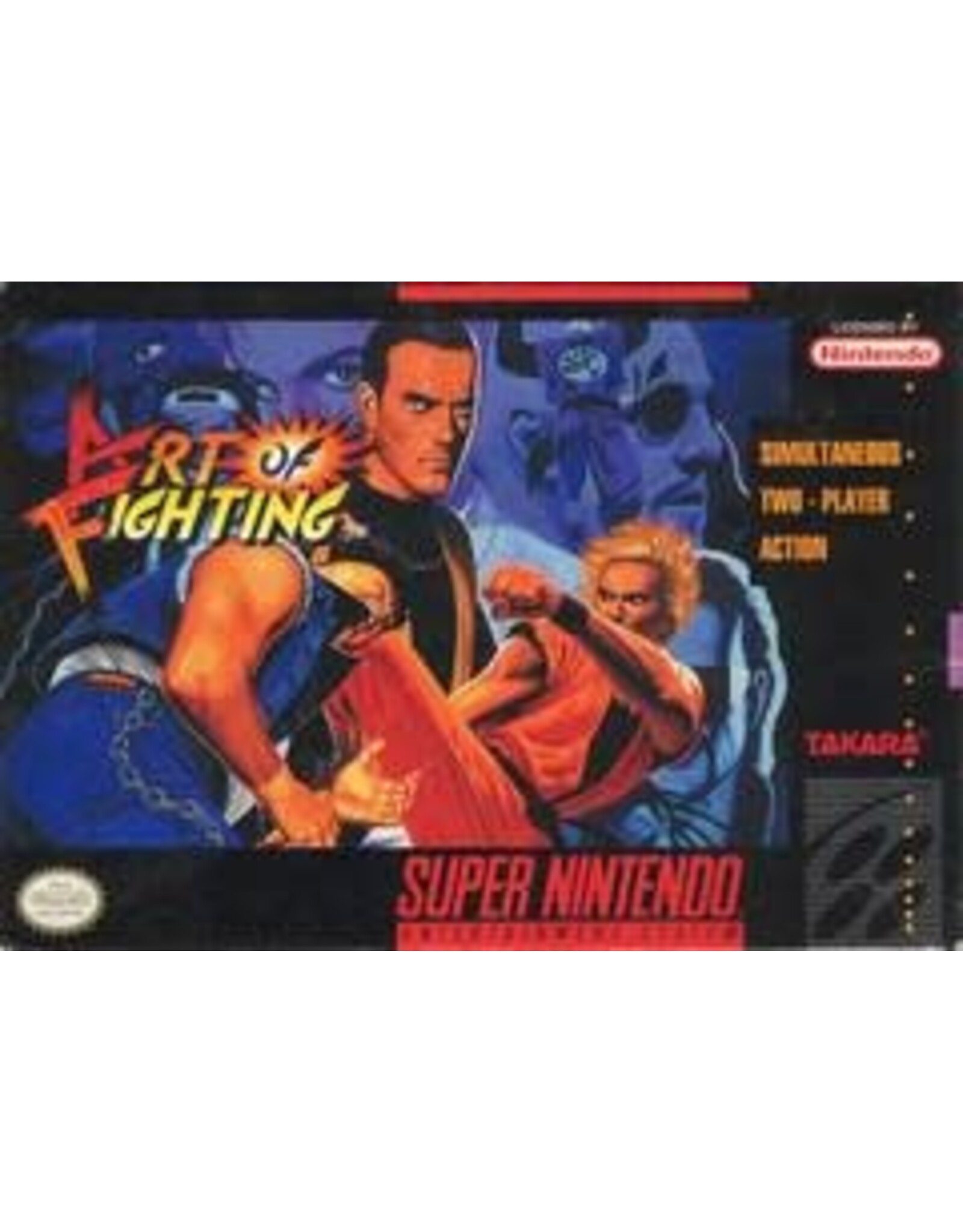 Super Nintendo Art of Fighting (Cart Only, Damaged Label and Cart)