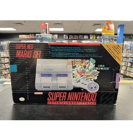 Super Nintendo Super Nintendo Super NES Mario Set (CiB, Damaged Box)
