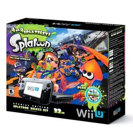 Wii U Wii U 32 GB Console Splatoon Deluxe Set (CiB, Retail Copy of Game)