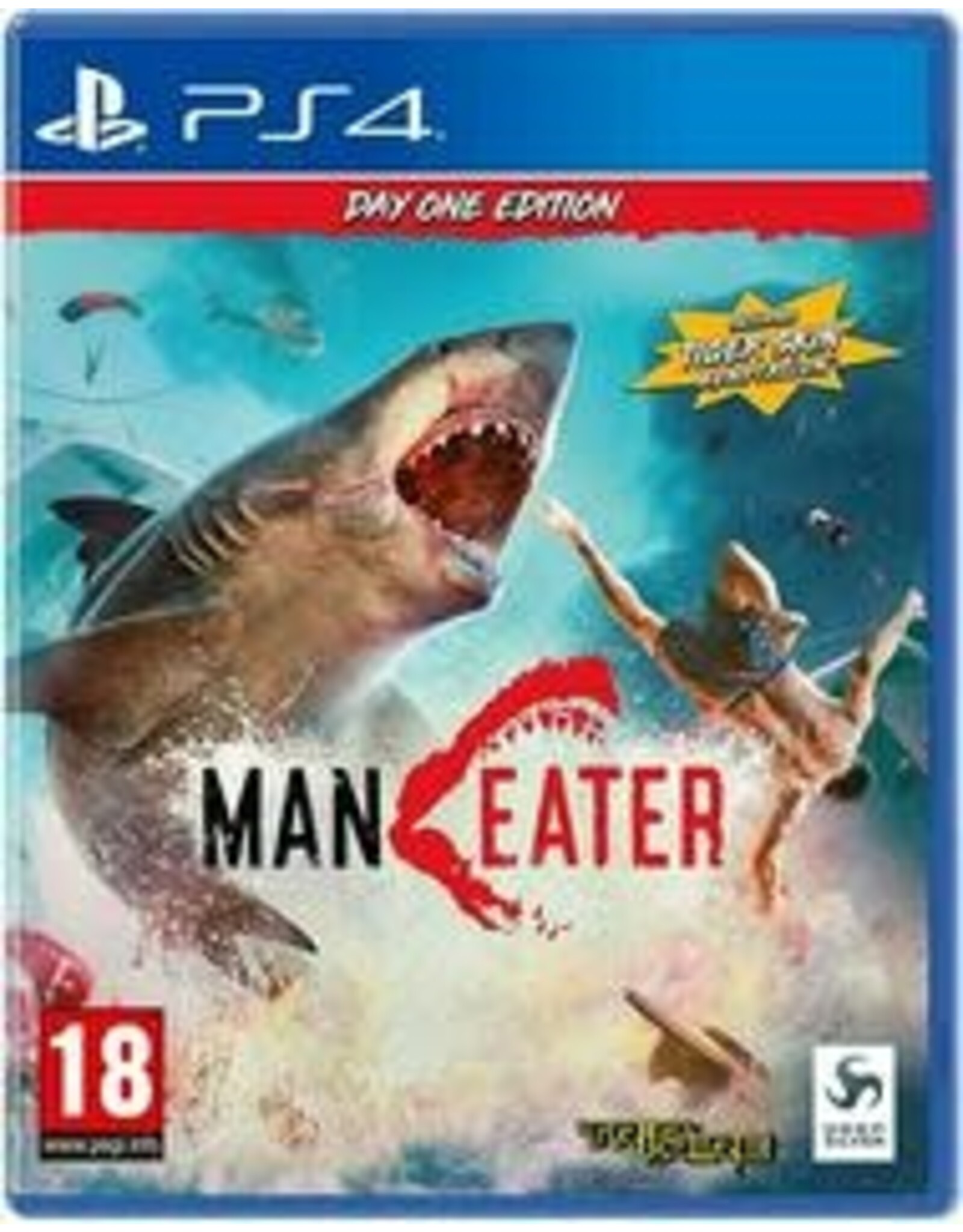 Playstation 4 Maneater Day One Edition (Brand New, PAL Import)