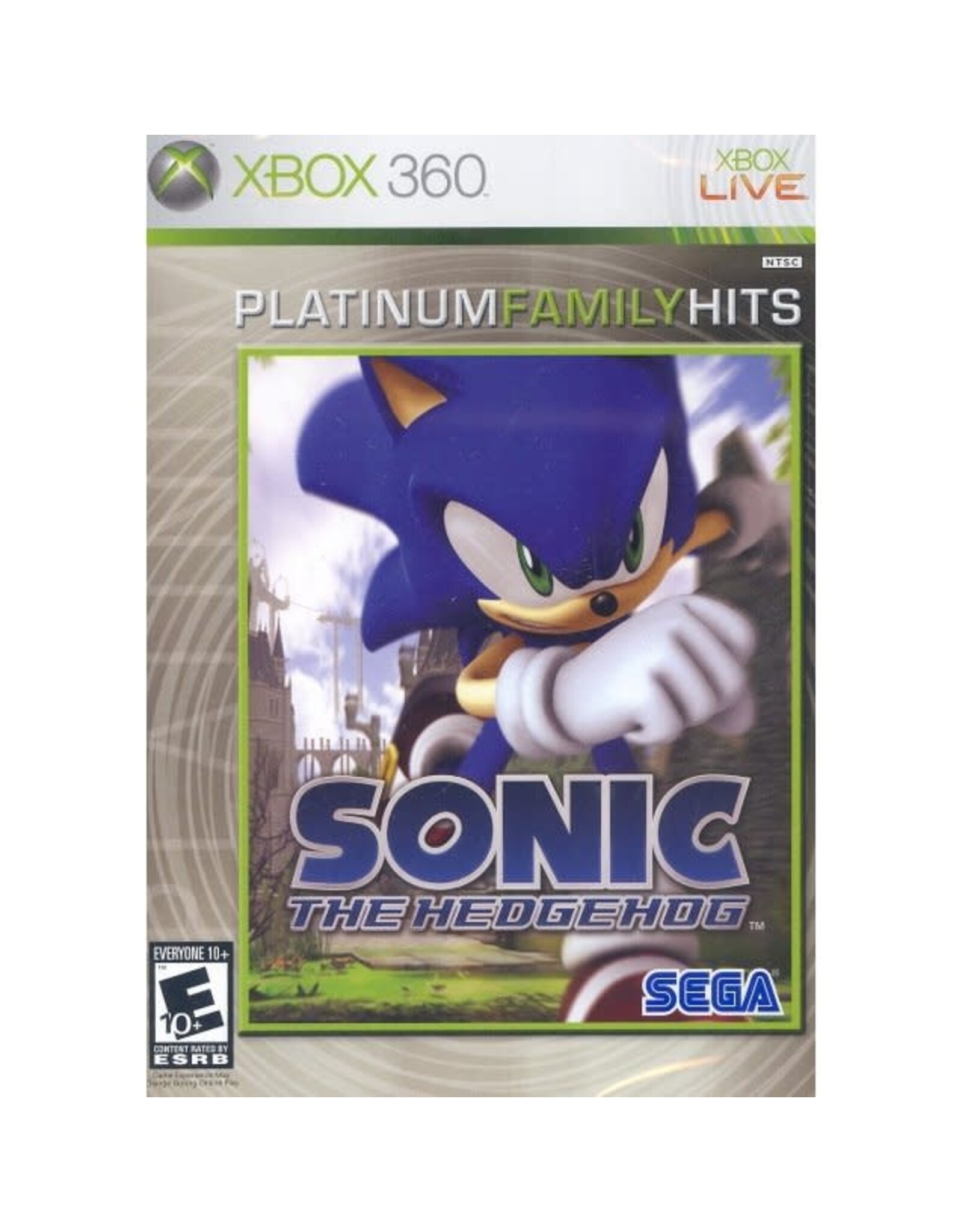 Xbox 360 Sonic the Hedgehog (Platinum Hits, No Manual, Damage to Sleeve)
