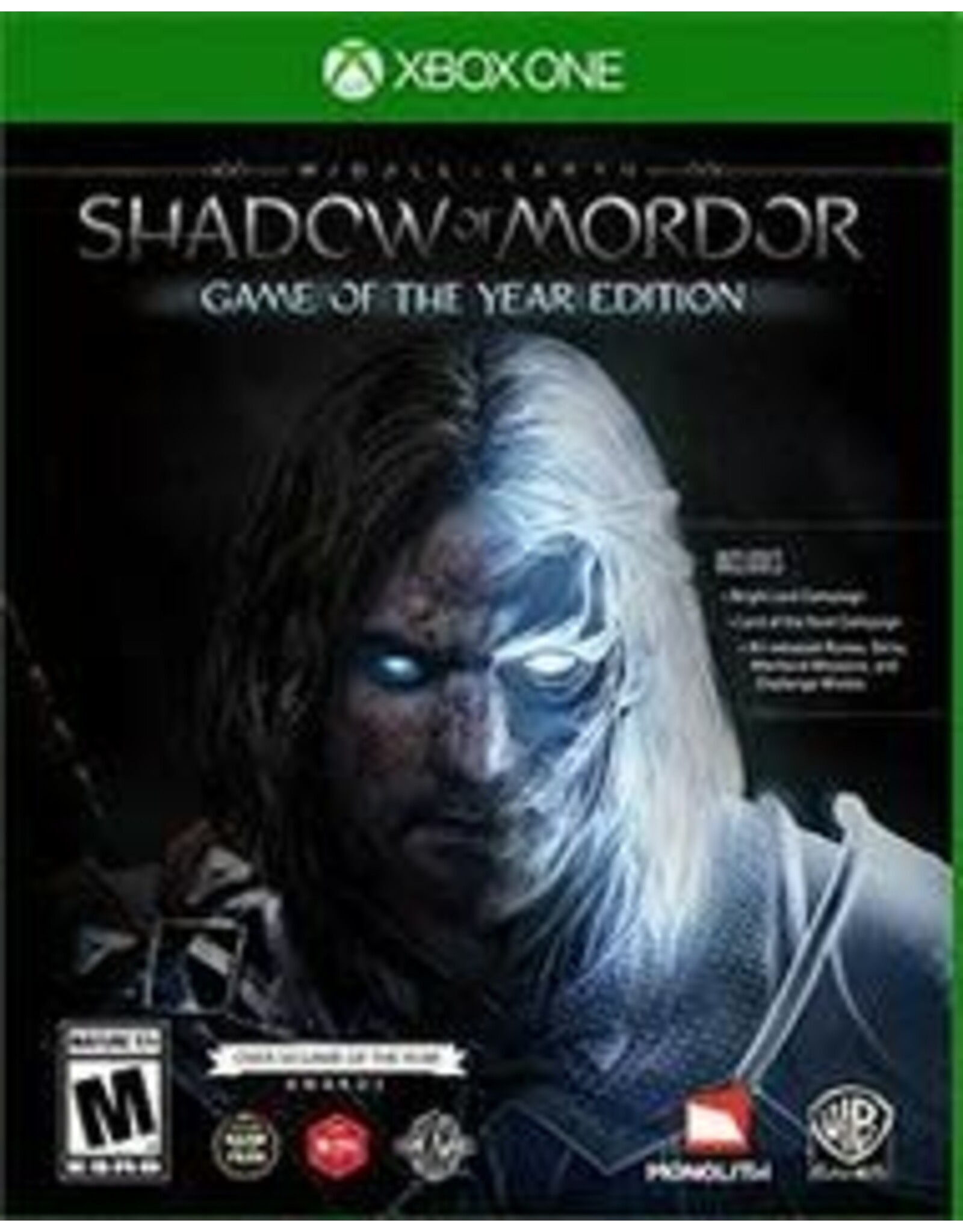 Xbox One Middle Earth: Shadow of Mordor - Game of Year Edition (Used)
