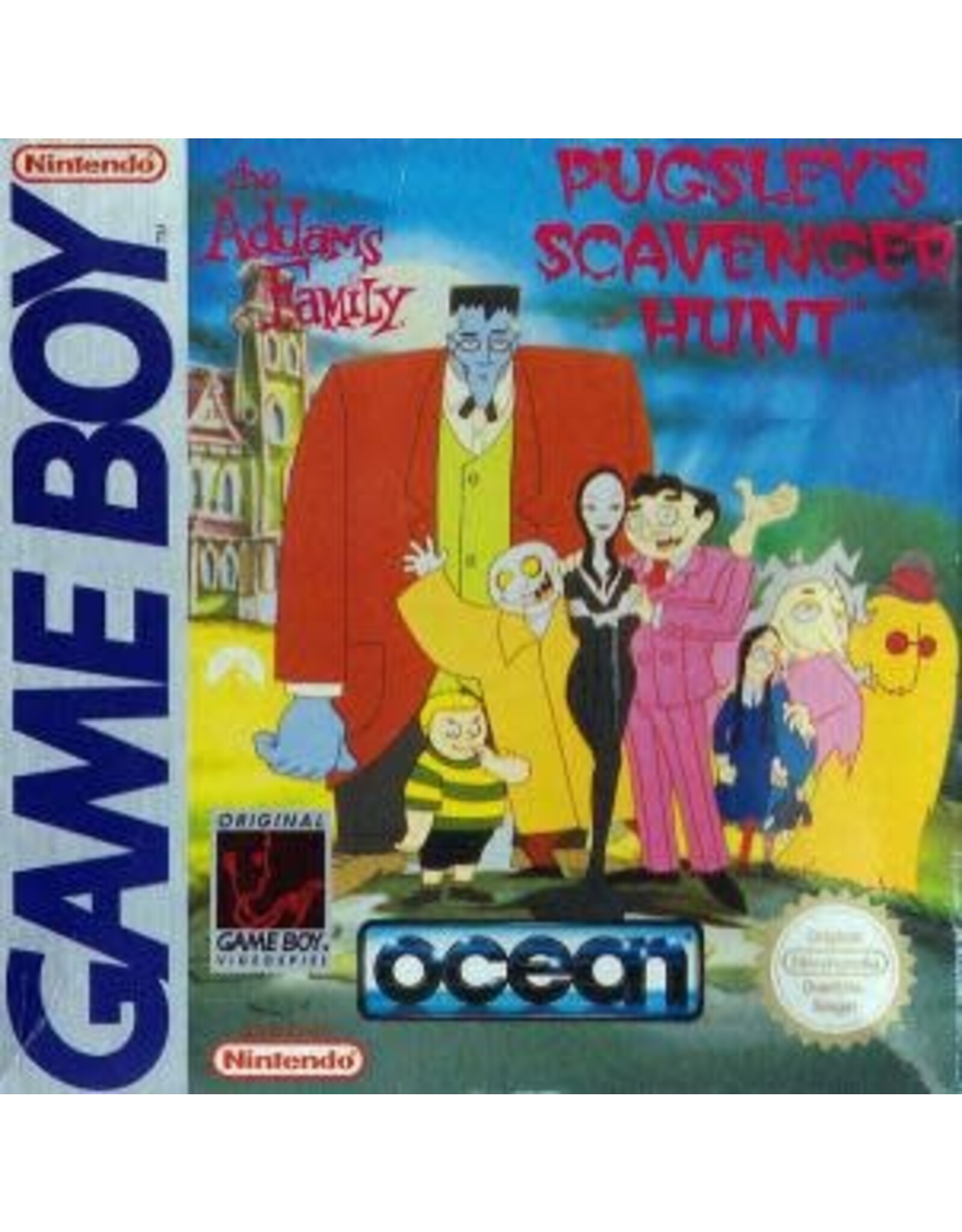 Game Boy Addams Family Pugsley's Scavenger Hunt (CiB)