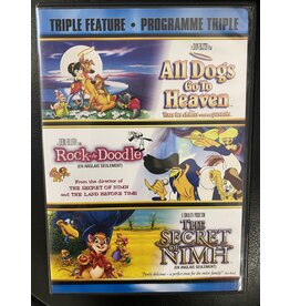 Animated All Dogs Go To Heaven / Rock-A-Doodle / The Secret of Nimh Triple Feature (Used)
