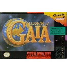 Super Nintendo Illusion of Gaia (CiB, Damaged Box and Manual, Includes Map!)