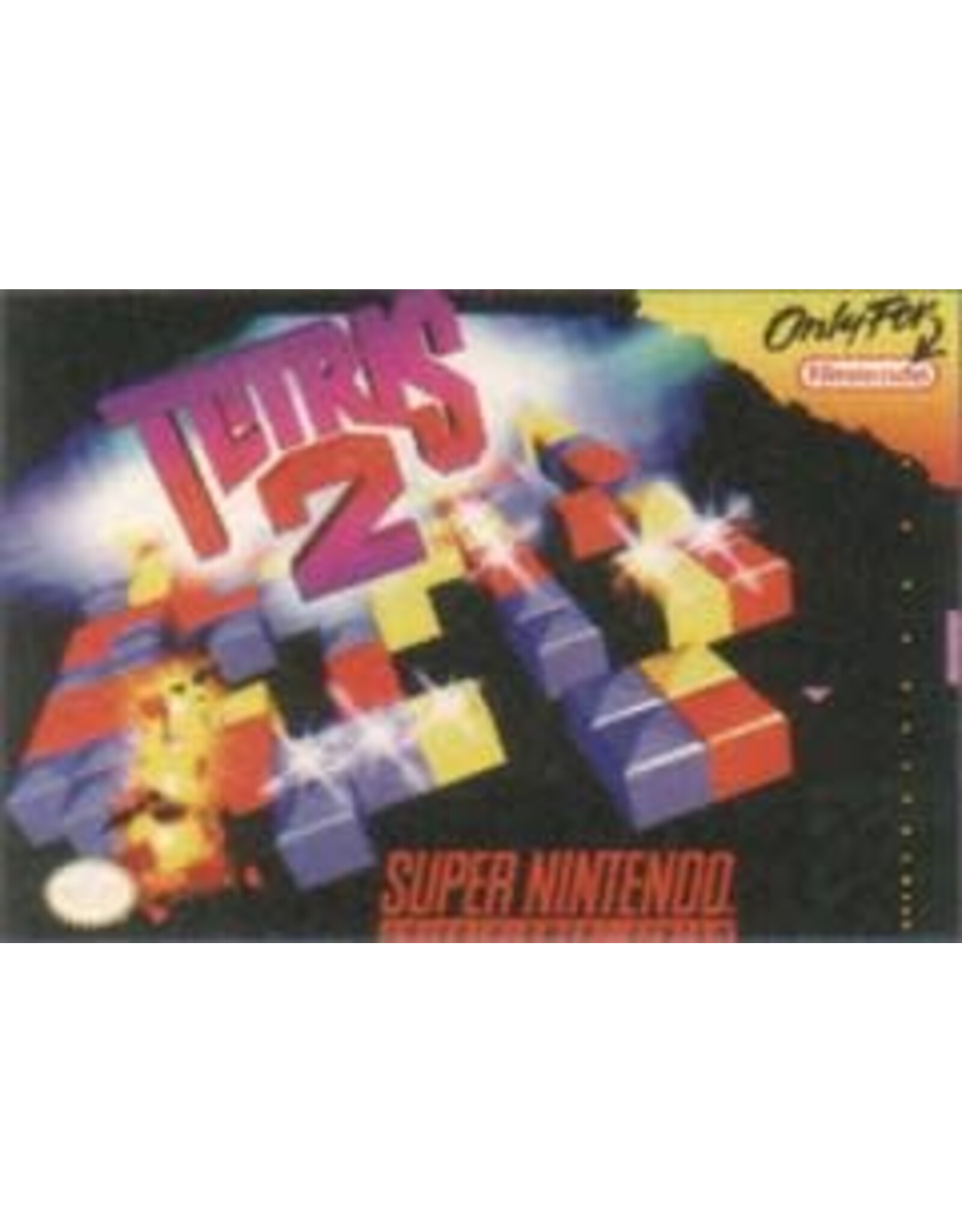 Super Nintendo Tetris 2 (CiB, Minor Damaged Manual and Cart)