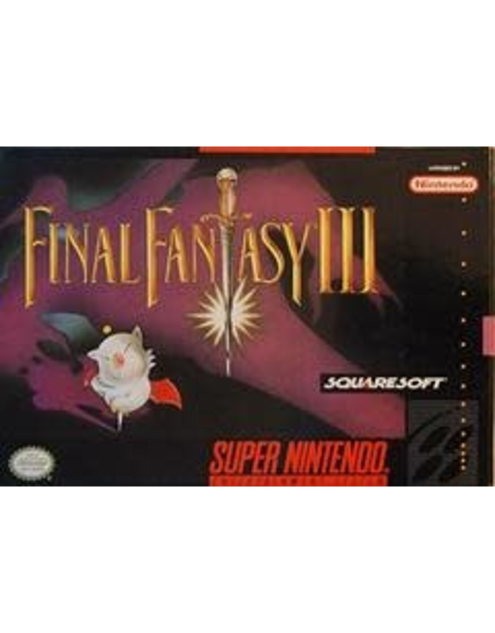 Super Nintendo Final Fantasy III with Map (Used)