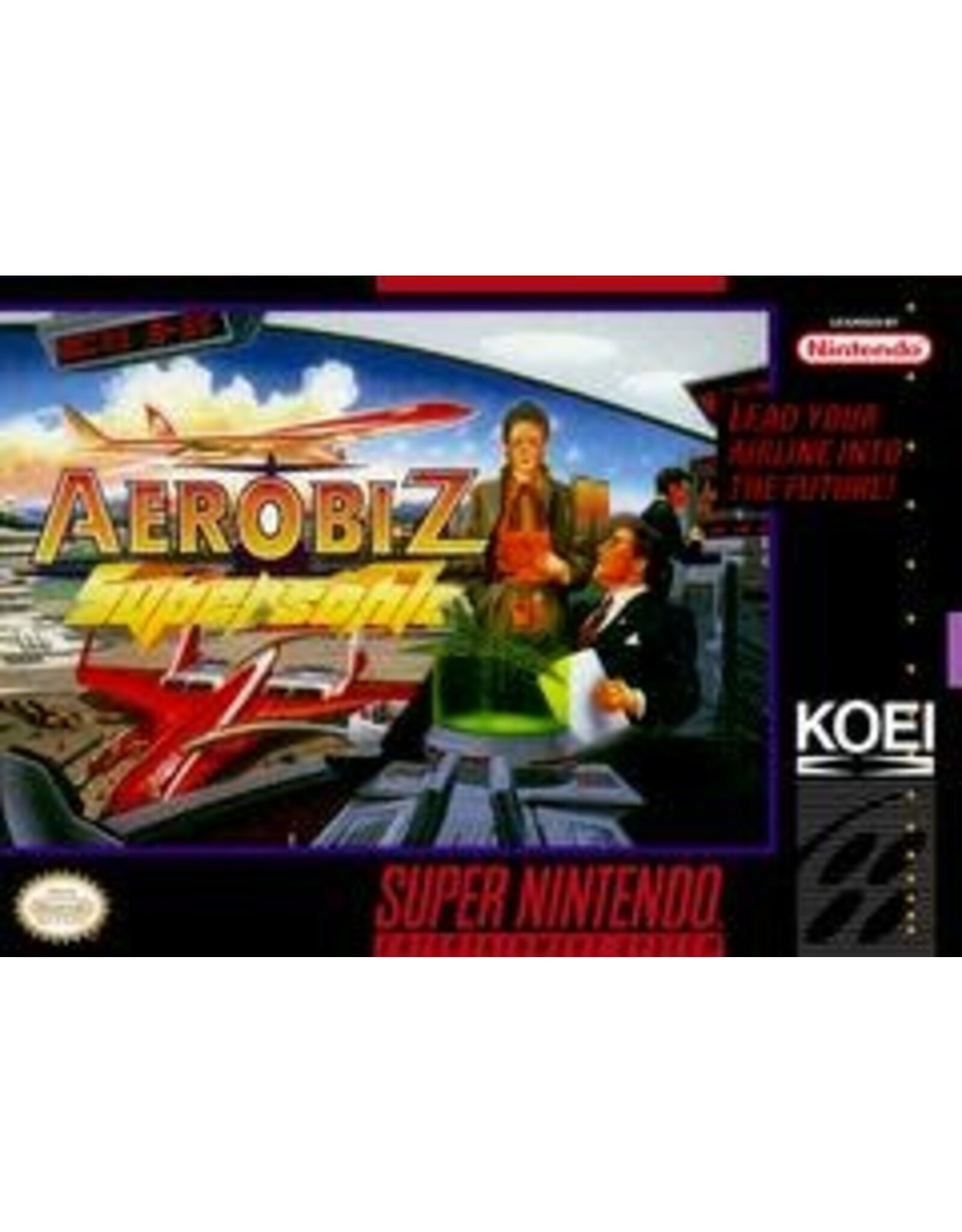 Super Nintendo Aerobiz Supersonic (CiB, No Poster)