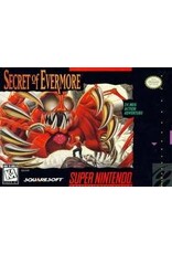 Super Nintendo Secret of Evermore (CiB, Damaged Box and Manual, Includes Poster!)
