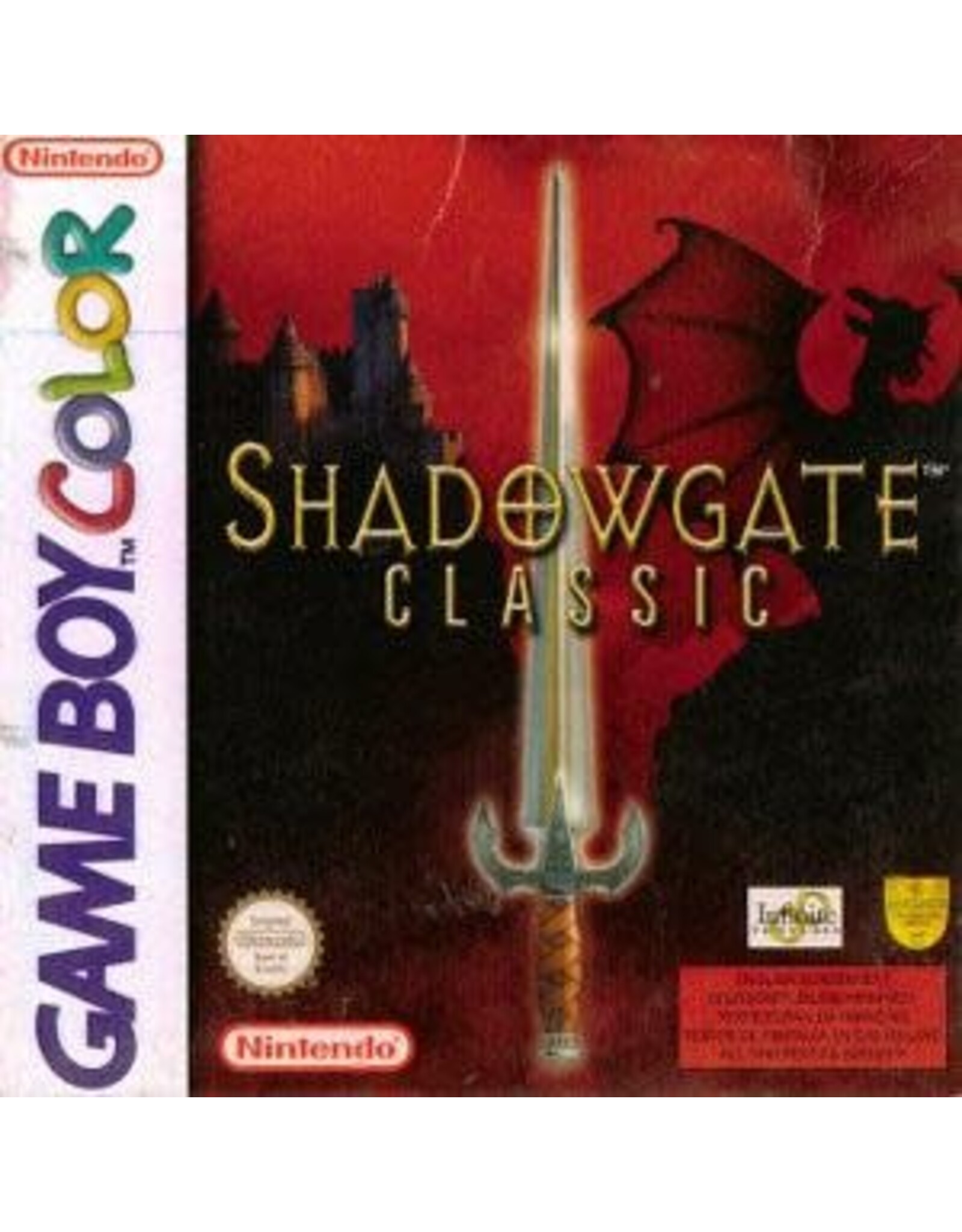 Game Boy Color Shadowgate Classic (Cart Only)