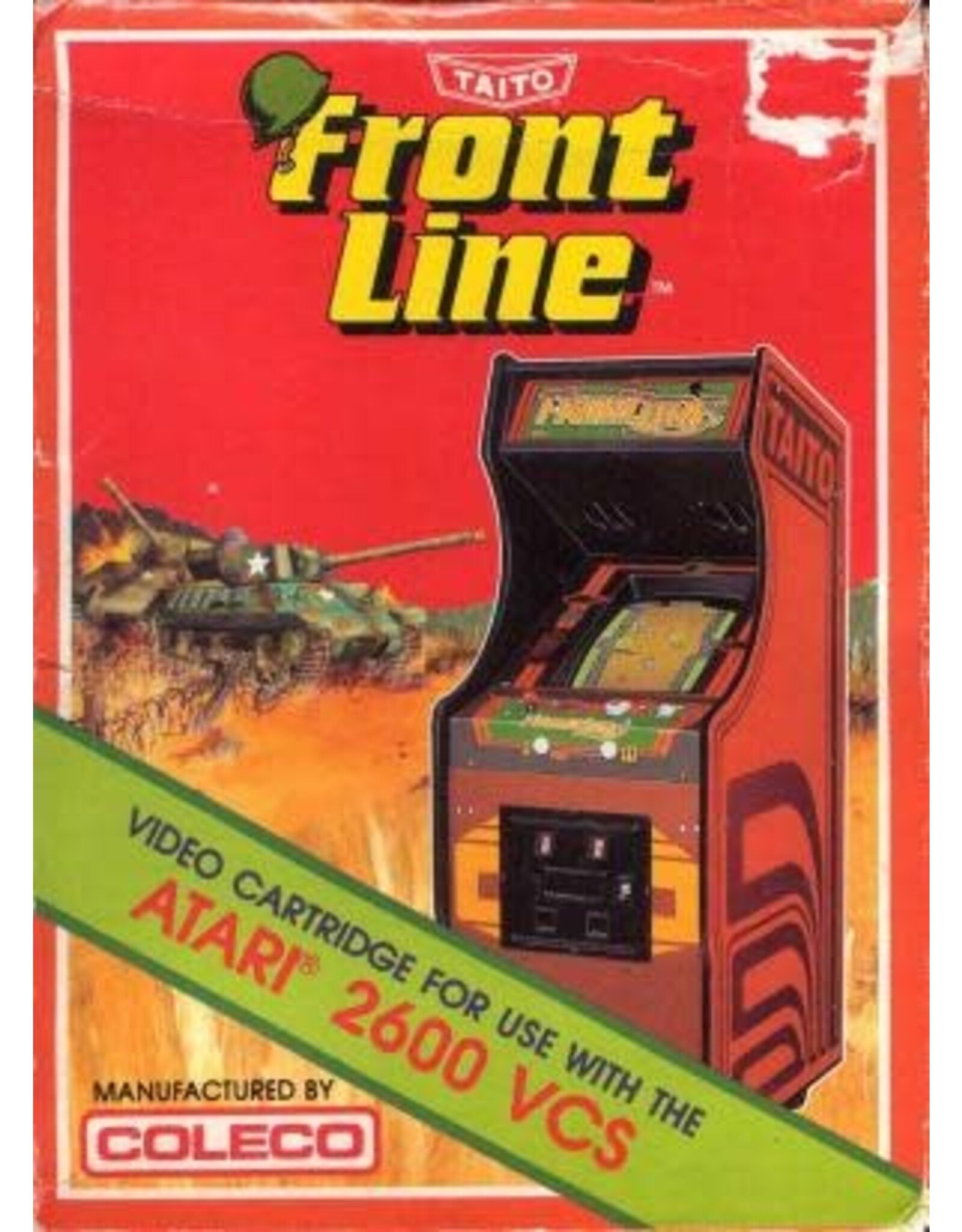 Atari 2600 Front Line (Cart Only, Damaged Cart & Label)